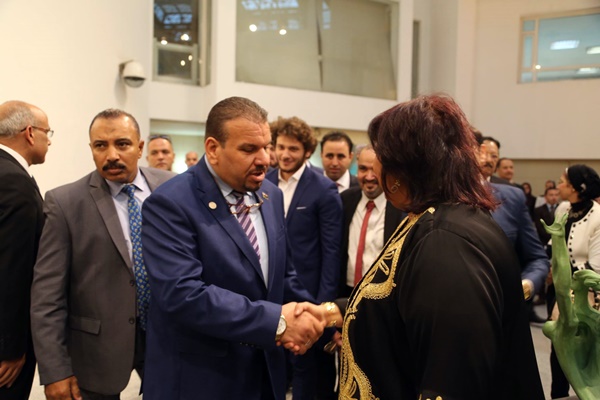 وزيرة الثقافة المصرية تستقبل وزير الثقافة الليبي.